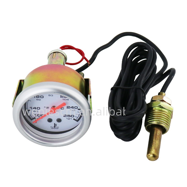 52mm Mechanical Water Temperature Gauge 38-121 C 100-250 F for Universal Vehicles