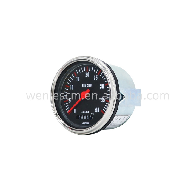 85mm Tachometer Gauge 0-4000RPM 12V 24V for Diesel Engines and Machinery