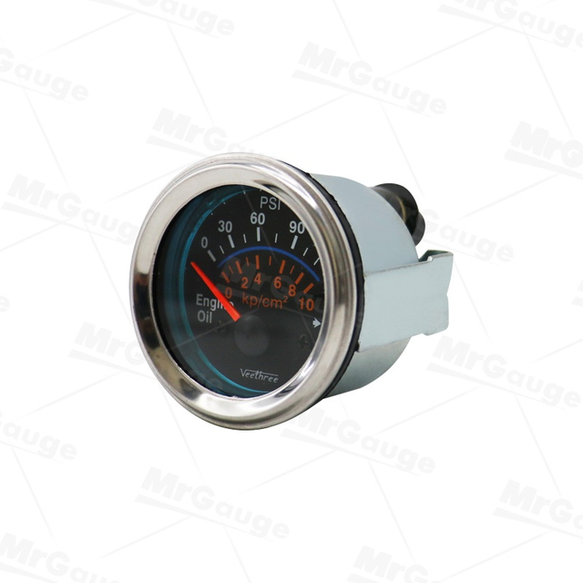 52mm Electric Oil Pressure Gauge 0-150 PSI 12V 24V for Engine Monitoring
