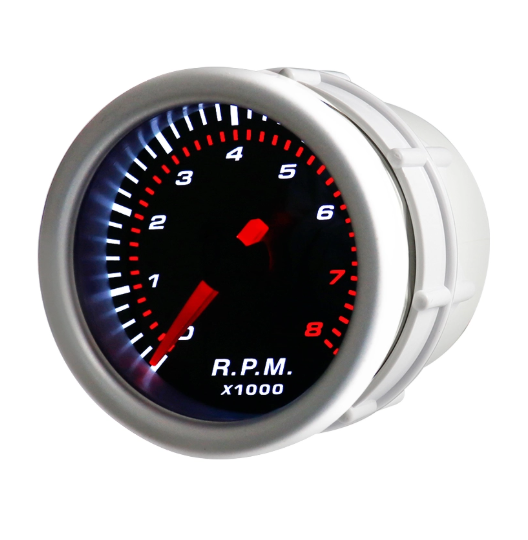 LED-backlit Electronic Tachometer for 4-Cylinder Engines