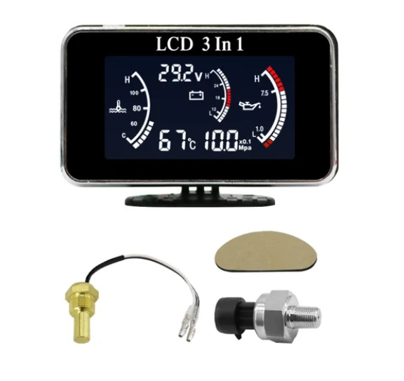 LCD Triple Function Gauge Wide-Voltage for Construction