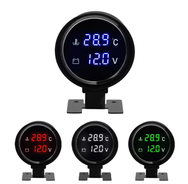 Round Dual Display Gauge Sensor-Equipped for Trucks