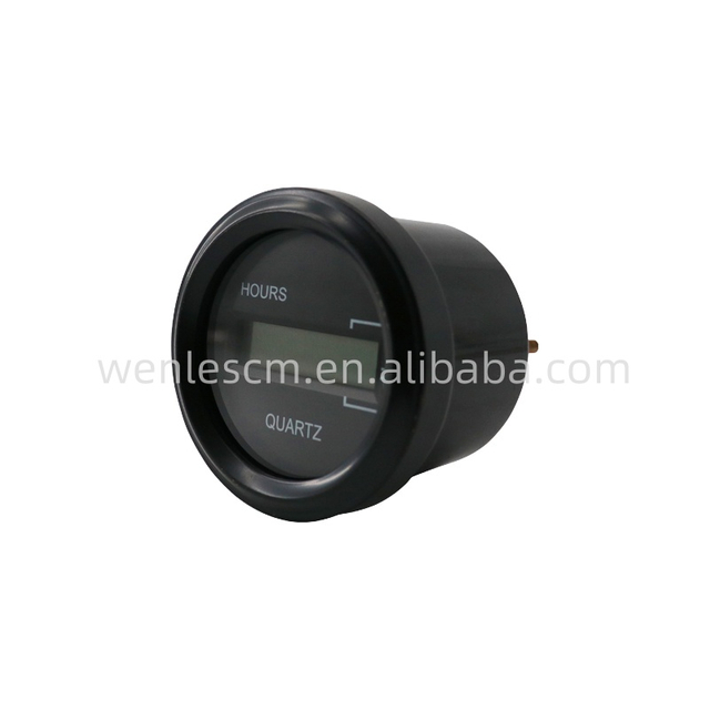 52mm Quartz Hour Meter 12V 24V for Machinery Maintenance and Engine Panels